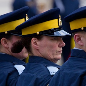 Photograph of female member at RCMP 'Depot' Division