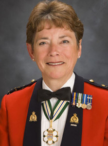 Photograph of RCMP Commissioner Beverly Busson (Source of photo - orderofbc.gov.bc.ca)