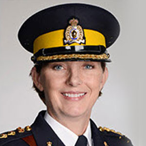 Photograph of Louise Lafrance - new RCMP Commanding Officer at "Depot" Division 