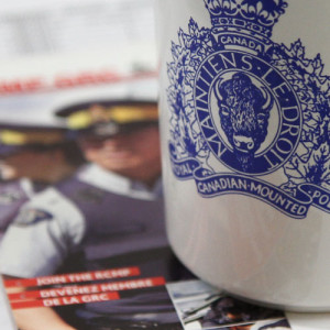 Photograph of RCMP coffee mug