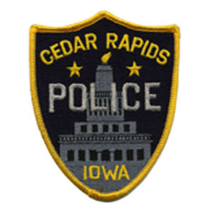 Photograph of the Cedar Rapids Police shoulder flash.